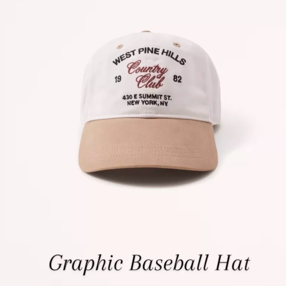 Abercrombie & Fitch West Pine Hills Cap - White and Tan